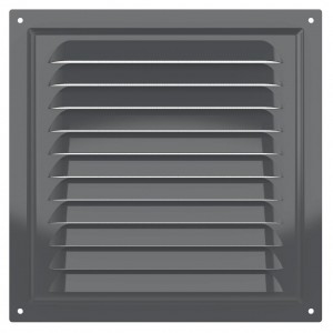 Решетка вентиляционная металлическая ЭРА 150х150 мм черная, шт Решетка вентиляционная металлическая ЭРА 150х150 мм черная, шт